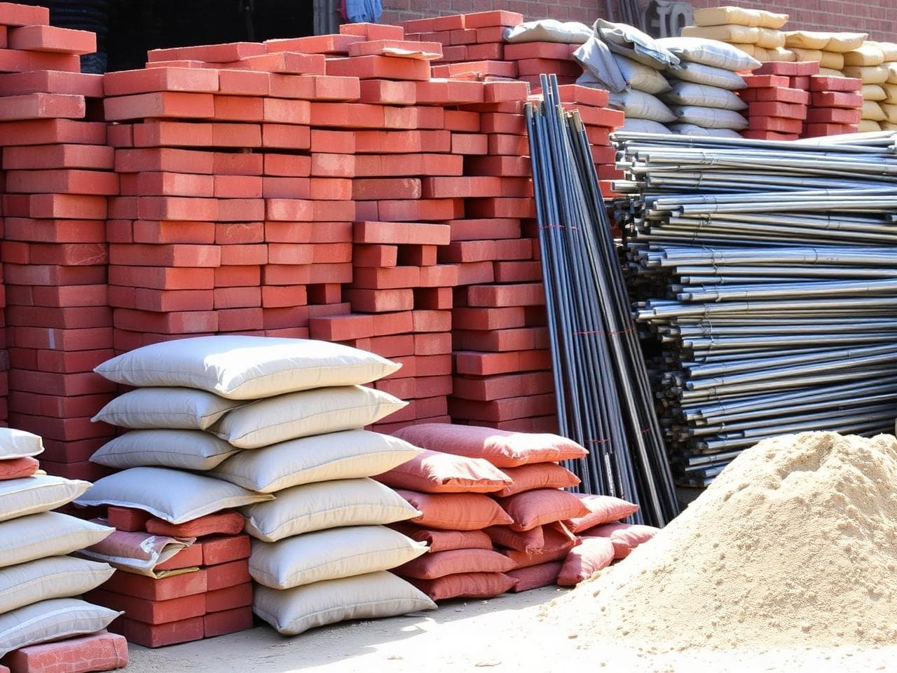 Agricultural and construction materials supplied by Kisan Khad Bhandar